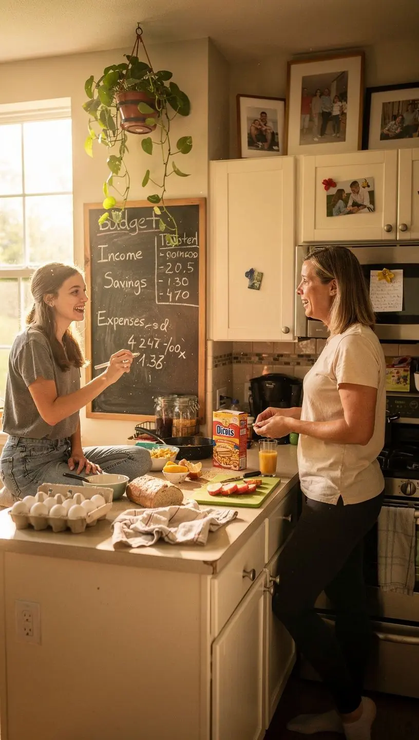Közeli kép egy megtakarítási célokat ábrázoló tábla és ceruza mellett.