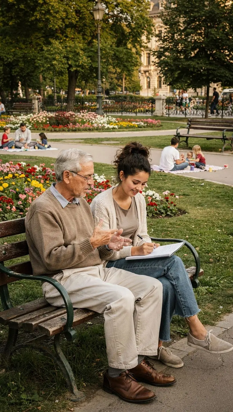 Kézben tartott pénzügyi tervező és megtakarítási napló egy asztalon.